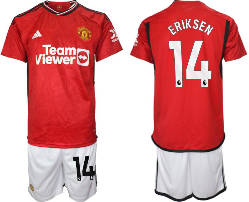 Men 2023-2024 Club Manchester United home red #14 Soccer Jersey->->Soccer Club Jersey
